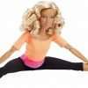 Barbie Made to Move Doll, Orange Top