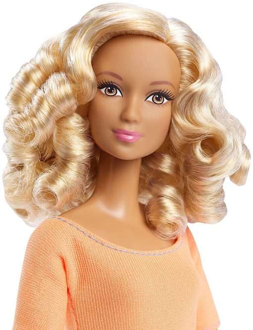 Barbie Made to Move Doll, Orange Top