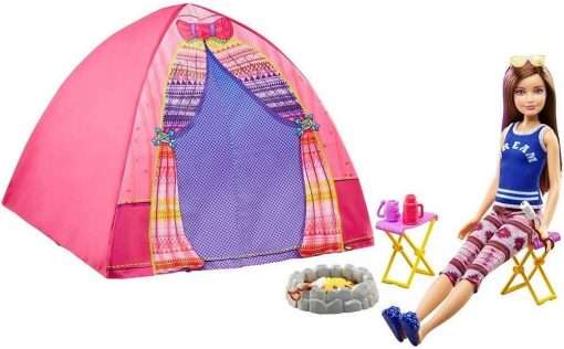 Barbie Camping Fun Tent, Skipper Doll and Accessories - New for 2016
