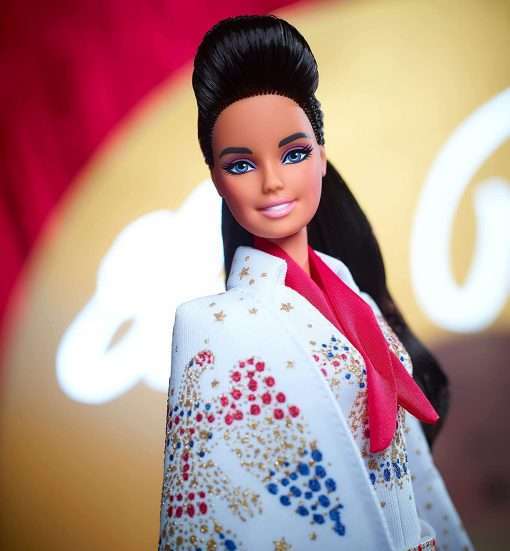 Barbie Signature Elvis Presley Doll (12-in) with Pompadour Hairstyle, Wearing “American Eagle” Jumpsuit, Gift for Collectors 2