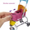 Barbie Stroll ‘n Play Pups Playset with Blonde Barbie Doll (11.5-Inch), 2 Puppies, Pet Stroller and Accessories, Gift for 3 to 7 Year Olds 3
