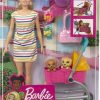 Barbie Stroll ‘n Play Pups Playset with Blonde Barbie Doll (11.5-Inch), 2 Puppies, Pet Stroller and Accessories, Gift for 3 to 7 Year Olds 6
