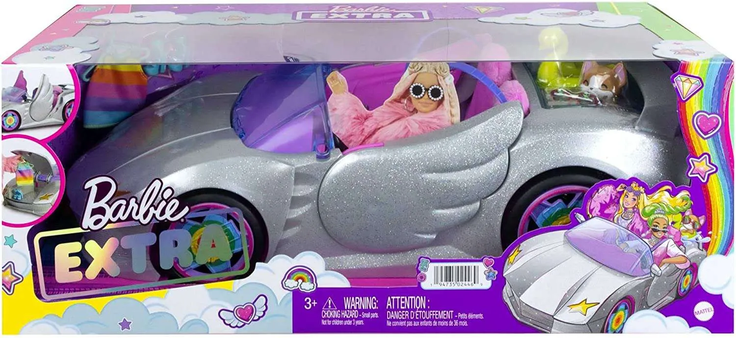 Barbie Convertible, 3 years and up Includes Toy