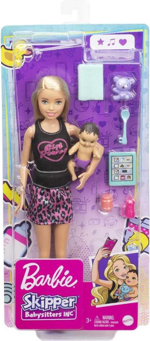 Barbie Skipper Babysitters Inc. Doll & Accessories Set with 9-in Blonde Doll 6