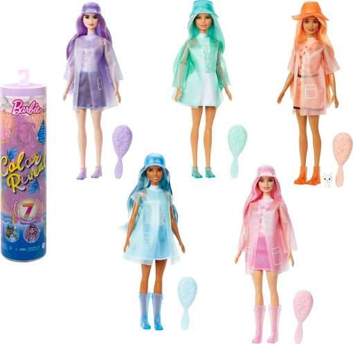 Barbie Doll Color Reveal Sunshine And Sprinkles Series Doll With 7 Surprises Color Change And Accessories Toys And Gifts For Kids