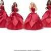 Barbie Signature 2022 Holiday Doll with Blonde Hair, Collectible Series, Includes Doll Stand and Displayable Packaging 5
