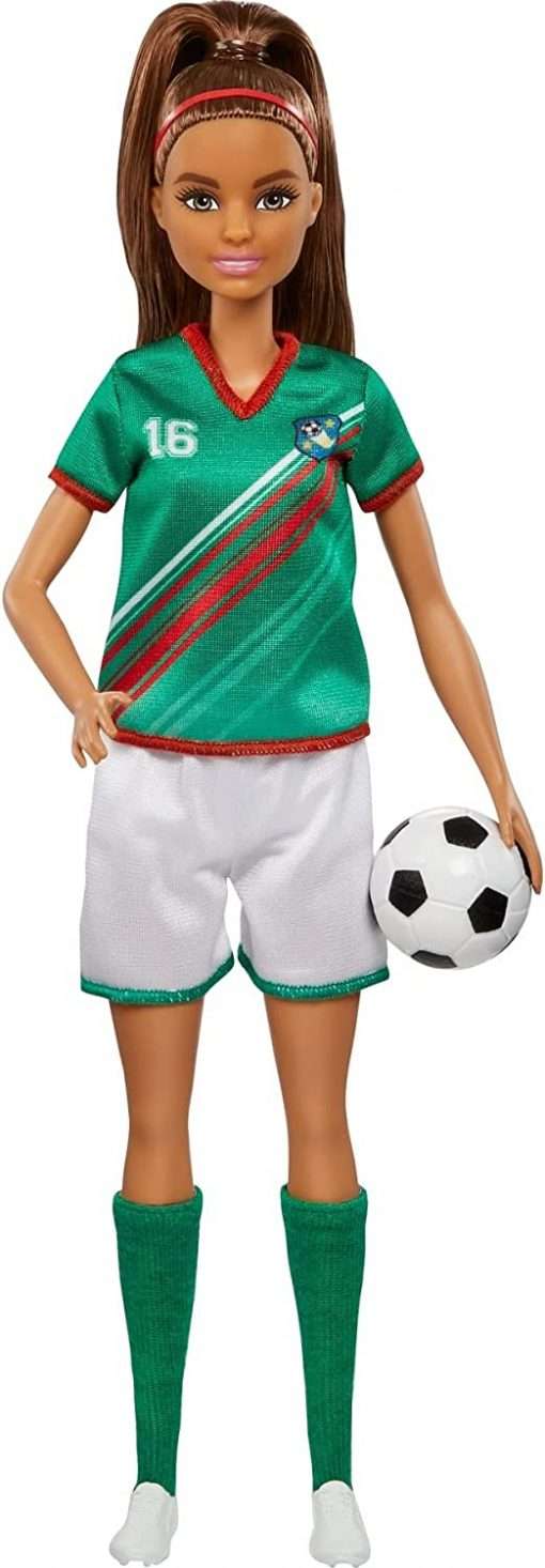 Barbie Soccer Doll, Brunette Ponytail
