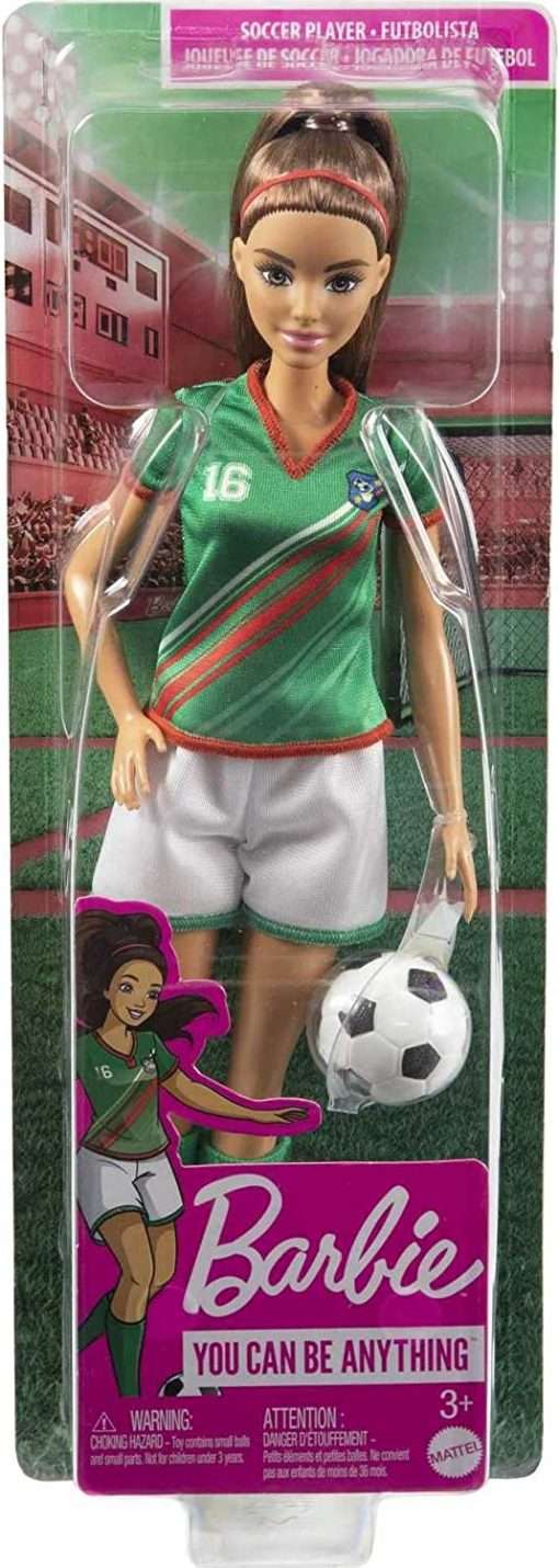 Barbie Soccer Doll, Brunette Ponytail 6