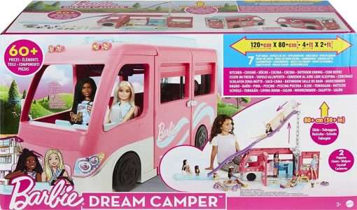 Barbie Camper, DreamCamper Toy Playset with 60+ Barbie Accessories and Furniture Pieces 6