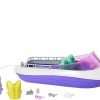 Barbie Mermaid Power Playset with 2 Barbie Dolls & 18-inch Floating Boat with See-Through Bottom 3