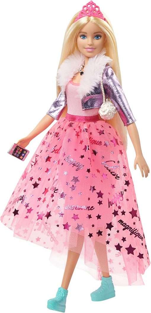 Barbie Princess Adventure Doll in Princess Fashion (12-in Blonde) Barbie Doll with Pet Puppy 8