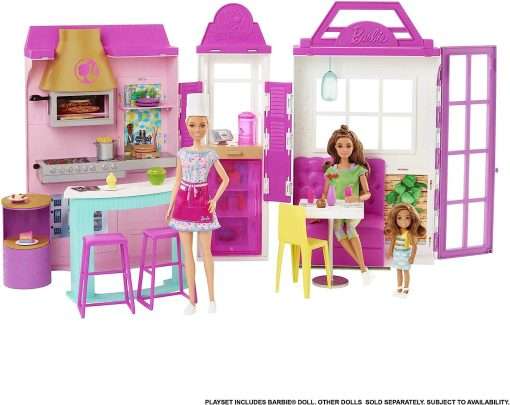 Barbie Cook ‘n Grill Restaurant Playset with Barbie Doll