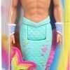 Barbie Dreamtopia Merman Doll, Approx. 12-Inch with Blue Rainbow Tail and Blonde Hair, for 3 to 7 Year Olds 6