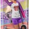 ​Barbie Doll & Accessories, Made to Move Career Volleyball Player Doll with Uniform and Ball 6
