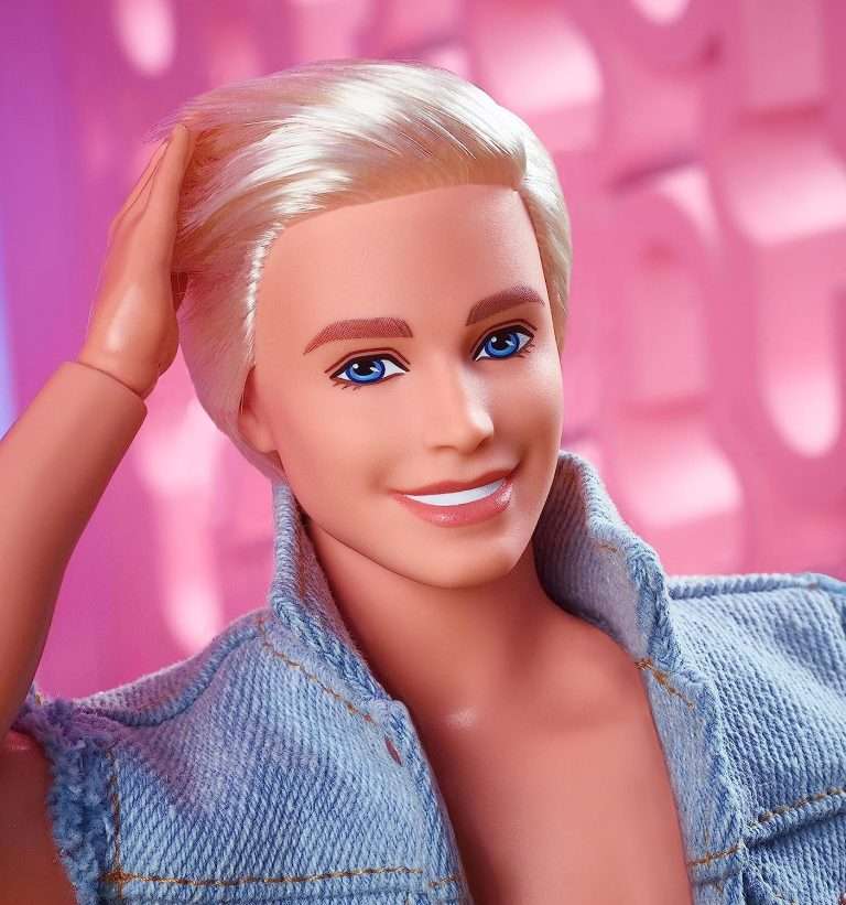 Barbie The Movie Collectible Ken Doll Wearing AllDenim