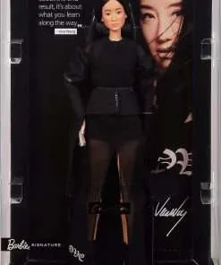 Barbie Tribute Collection Vera Wang Doll, Wearing Black Romper and Chiffon Dress, with Doll Stand & Certificate of Authenticity, Gift for Collectors 6