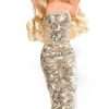 Barbie Margot Robbie as in Gold Disco Jumpsuit The Movie Collectible Doll (HPJ99) 2