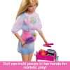 Barbie On-set Stylist Doll & 14 Accessories, Blonde Malibu Fashion Doll with Cart, Smock, Makeup Palette, Puppy & More, 3 years old and up, includes Toy 3