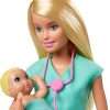 Barbie Careers Doll & Playset, Baby Doctor Theme with Blonde Fashion Doll, 2 Baby Dolls, Furniture & Accessories 3