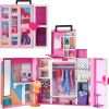 Barbie Dream Closet Playset, 35+ Clothes & Accessories Including 5 Complete Looks, Pop-Up Second Level, Mirror & Laundry Chute