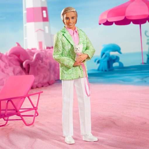 Barbie “Sugar’s Daddy” Ken Doll in Pastel Suit with Dog – Limited Edition The Movie Doll (Exclusive) 9