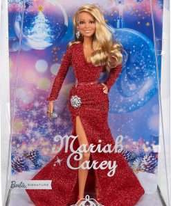 Barbie _Mariah Carey Doll, Holiday Celebration Collectible, Glittery Red Gown with Silver Accessories