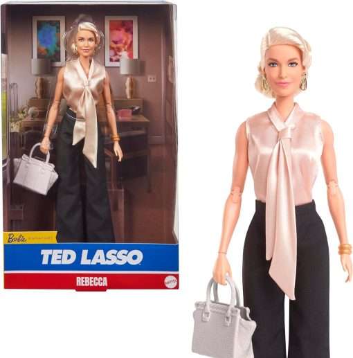 Barbie Signature Doll, Rebecca Welton from Ted Lasso Wearing Elegant Blouse and Black Slacks, Collectible with Displayable Packaging