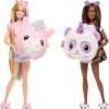 Barbie Cutie Reveal Gift Set with 2 Dolls & 2 Pets, Cozy Cute Tees Slumber Party with 35+ Surprises, Color Change & Costume Sleeping Bags 4