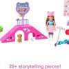 Barbie Toys, Chelsea Doll and Accessories, Skatepark Playset with 2 Puppies, Skate Ramp, Scooter, Sticker Sheet and 15+ Additional Pieces 5