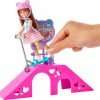 Barbie Toys, Chelsea Doll and Accessories, Skatepark Playset with 2 Puppies, Skate Ramp, Scooter, Sticker Sheet and 15+ Additional Pieces 6