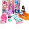 Barbie Big City, Big Dreams Dorm Room Playset with 2 Beds, Couch, Bean Bag Chair, Bedroom Furniture, Décor & Accessories, For 3 to 7 Year Olds 5