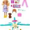 Barbie Chelsea Can Be… Doll & Plane Playset, 2-Seater Aircraft with Spinning Daisy Propellor & 7 Accessories, Including Puppy & Stickers 4