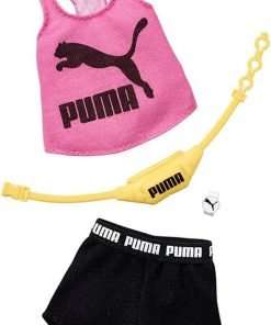 Barbie Clothes- Puma Branded Outfit Doll with 2 Accessories, Shorts Set, Multicolor, Model-GHX79 - 1