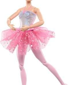 Barbie Dreamtopia Doll, Twinkle Lights Posable Ballerina with 5 Light-Up Shows, Sparkly Pink Tutu, Blonde Hair & Tiara 6