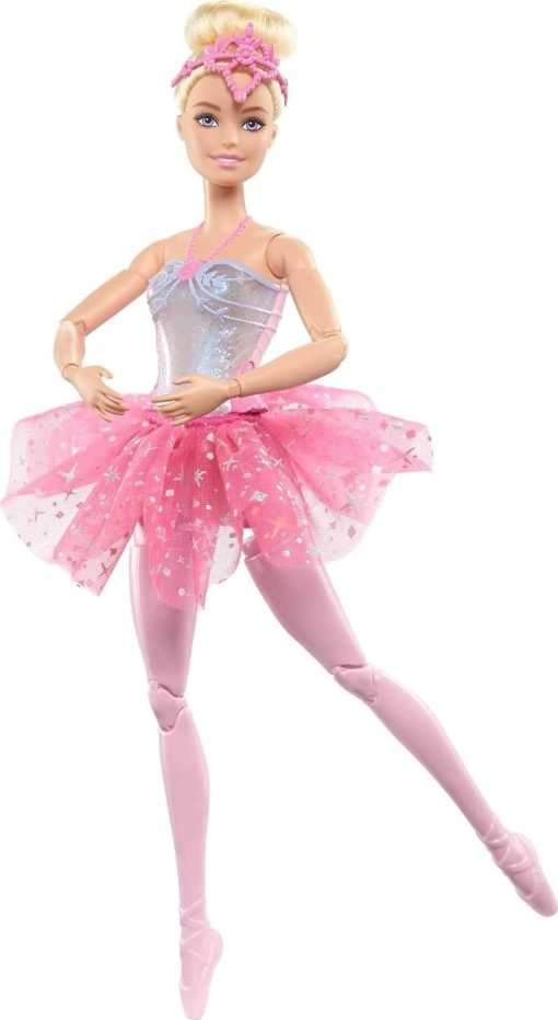 Barbie Dreamtopia Doll, Twinkle Lights Posable Ballerina with 5 Light-Up Shows, Sparkly Pink Tutu, Blonde Hair & Tiara 6