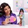 Barbie Extra Fly Doll with Beach-Themed Travel Clothes & Accessories, Tropical Coverup with Oversized Hat & Bag 2
