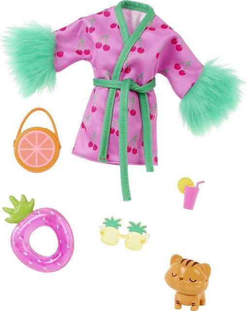 Barbie Extra Pet & Fashion Pack with 6 Pieces Including Pet Kitten, Pet Accessories & Fashion Pieces Doll, Gift for Kids 3 Years Old & Up - 1