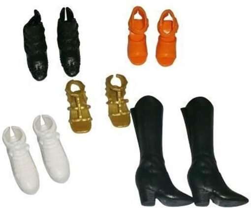 Barbie Accessories Original & Petite Doll Shoe Pack - 3