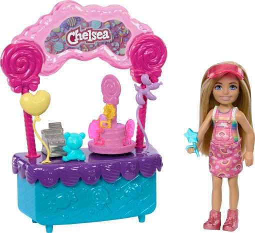 Barbie Chelsea Doll & Lollipop Stand Playset with Accessories, 10-Piece Toy Set from and Stacie to The Rescue Movie - 1