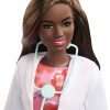 Barbie Doctor Fashion Doll with Curvy Shape & Brunette Hair, Doctor Coat, Flats & Stethoscope Accessory - 4
