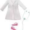Barbie Doctor Fashion Doll with Curvy Shape & Brunette Hair, Doctor Coat, Flats & Stethoscope Accessory - 5
