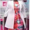 Barbie Doctor Fashion Doll with Curvy Shape & Brunette Hair, Doctor Coat, Flats & Stethoscope Accessory - 6
