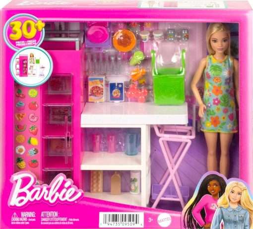 Barbie Doll & 25+ Accessories, Ultimate Pantry Playset with Doll House Furniture, Food-Themed Pieces & Sticker Sheet - 6