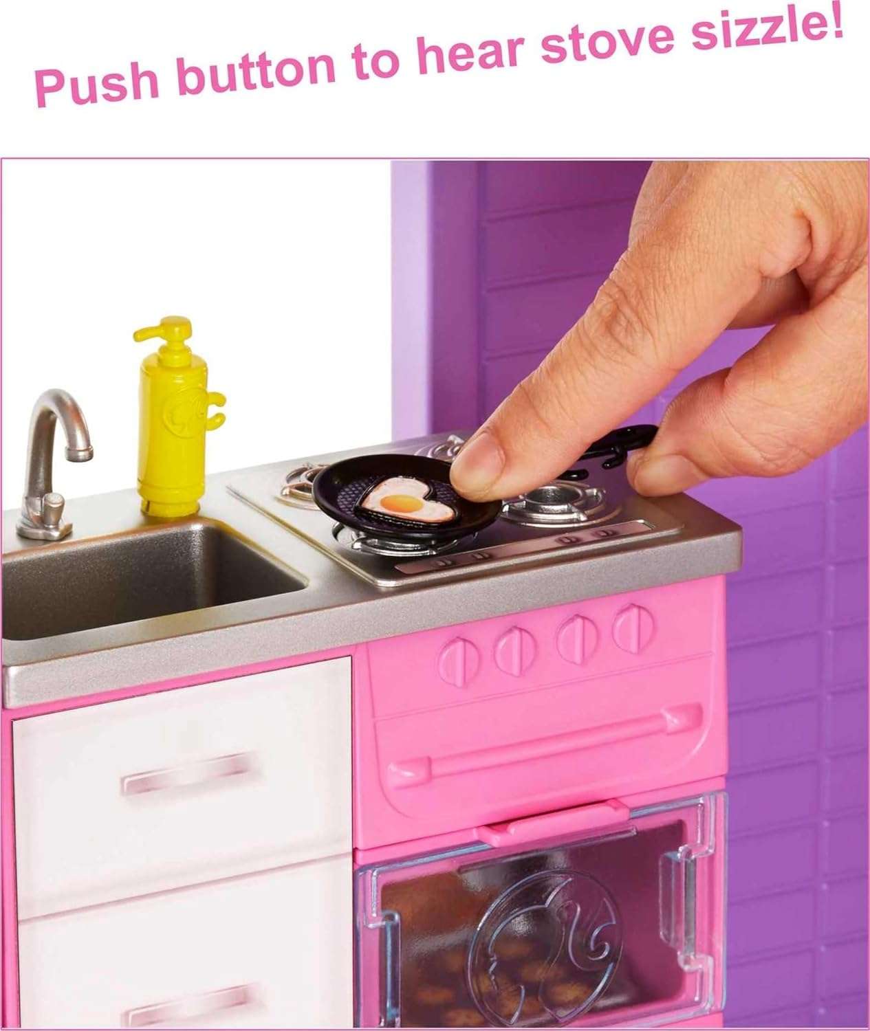 Barbie DreamHouse Dollhouse with 70+ Accessories, Working Elevator & Slide, Lights & Sounds + Barbie Car “Electric Vehicle” with Charging Station and Plug - 3