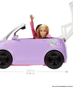Barbie DreamHouse Dollhouse with 70+ Accessories, Working Elevator & Slide, Lights & Sounds + Barbie Car “Electric Vehicle” with Charging Station and Plug - 6