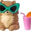 Barbie Extra Doll & Accessories with Long Pigtails & Rainbow Hair Ties in Shorts & Furry Shrug with Pet Pomeranian - 3