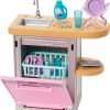 Barbie Furniture and Accessories, Doll House Decor Set with Dishwasher Theme, Kitchen Add-On with Counter Sink - 2