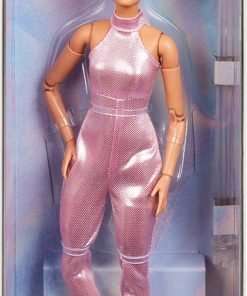 Barbie Looks Doll, Collectible No. 22 with Pixie Cut and Modern Y2K Fashion, Sequined Pink Halter Jumpsuit with Silver Heels - 1