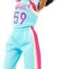 Barbie Made to Move Doll & Accessories, Brunette Basketball Player Wearing Removable Uniform with Ball, 22 Bendable Joints - 3