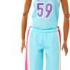 Barbie Made to Move Doll & Accessories, Brunette Basketball Player Wearing Removable Uniform with Ball, 22 Bendable Joints - 5